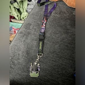 Disney Parks Villains Lanyard & Maleficent Lanyard Medal